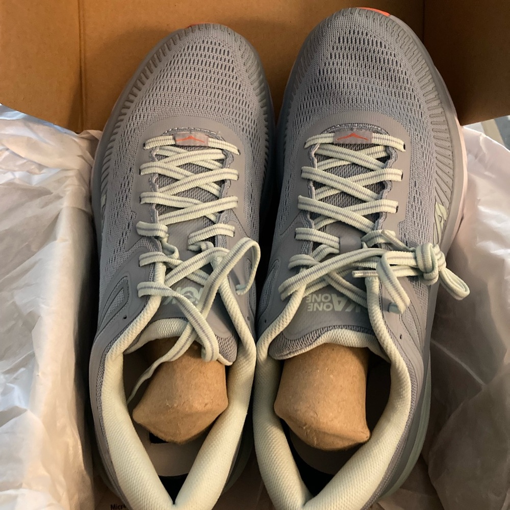 HOKA Sneakers. Size 10 WIDE. LIGHT BLUE